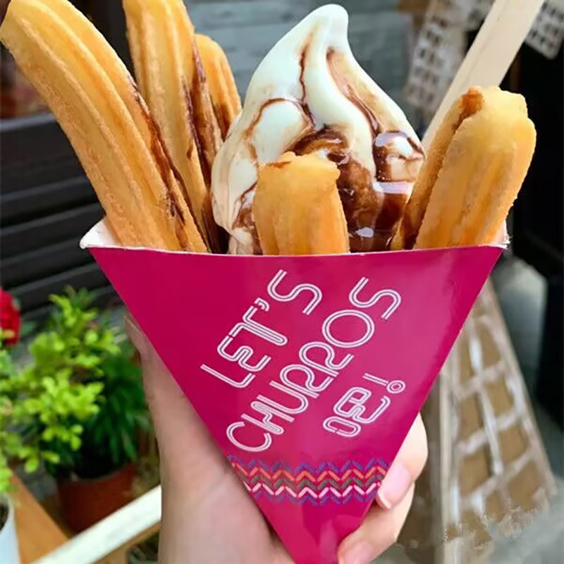 Food Snacks In Spanish - 100pcs Spanish Treat Churros Takeaway Boxes