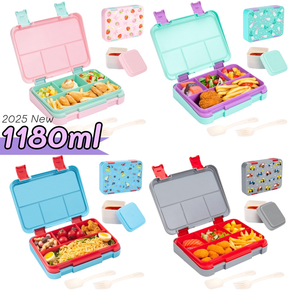 Food Or Snacks - 40oz Cartoon Pattern Bento Lunch Box