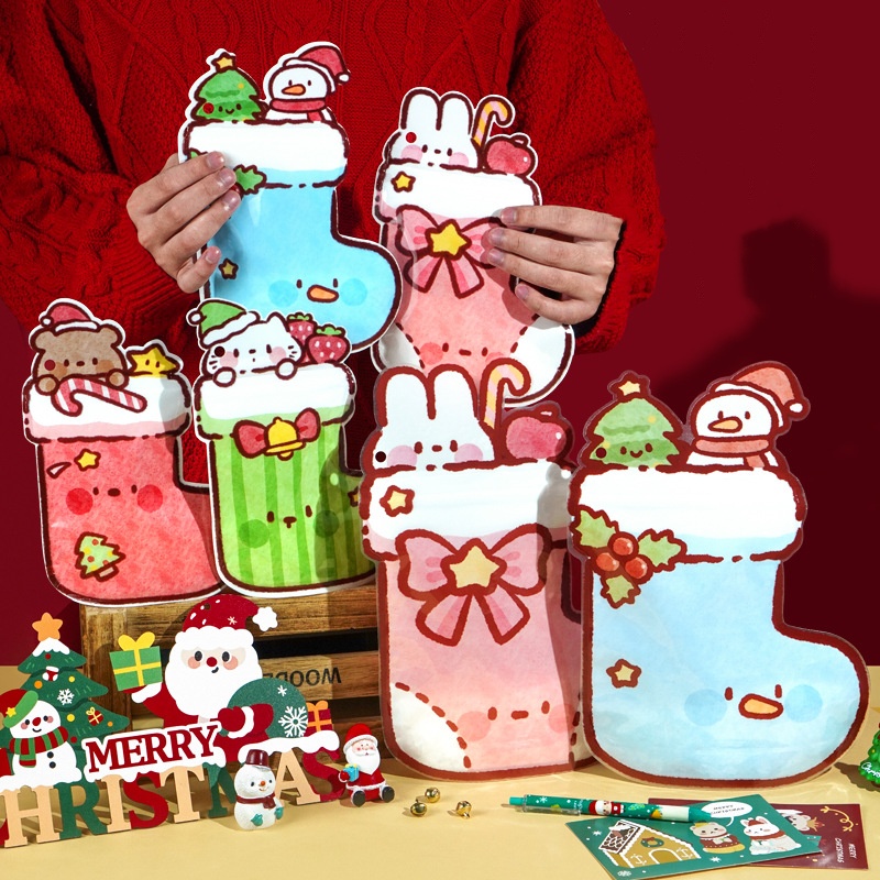 Food Or Snacks - 50PCS Cute Plastic Christmas Ziplock Bag