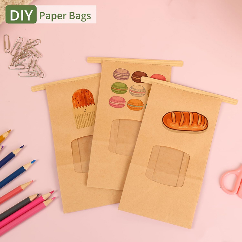 10Pcs Bakery Bags, Window Seal - đánh giá và giá Food Or Snacks