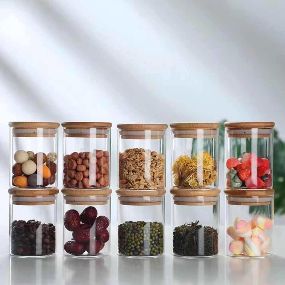 Glass Food Storage Tank with M - đánh giá và giá Food Snacks Candy