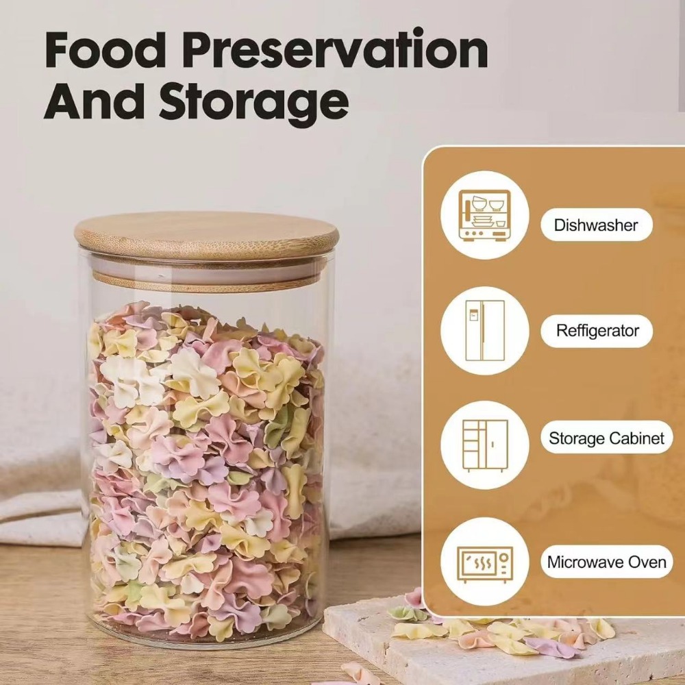 Glass Food Storage Tank with M - đánh giá và giá Food Snacks Candy