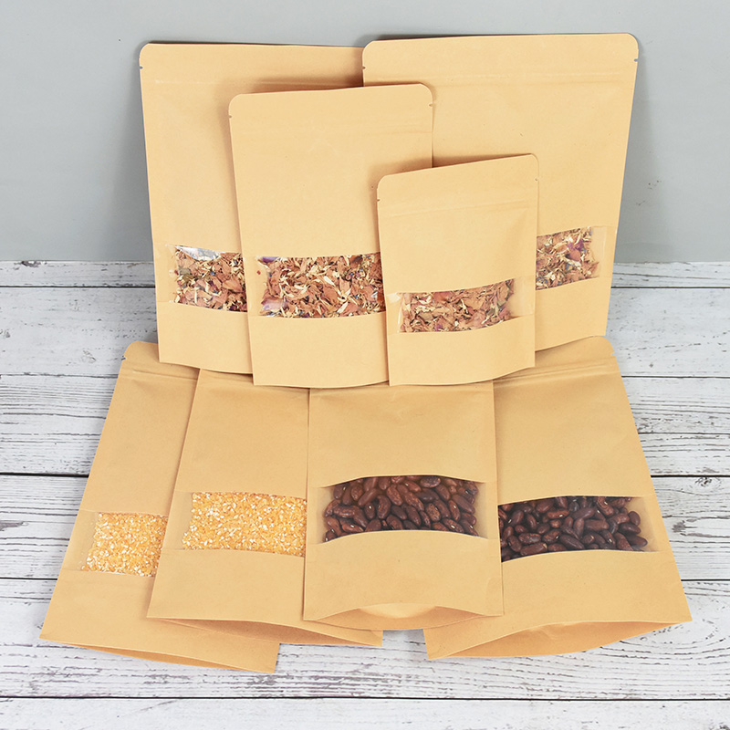 20/50pcs Kraft Paper Zip Lock  - đánh giá và giá Food Snacks Candy