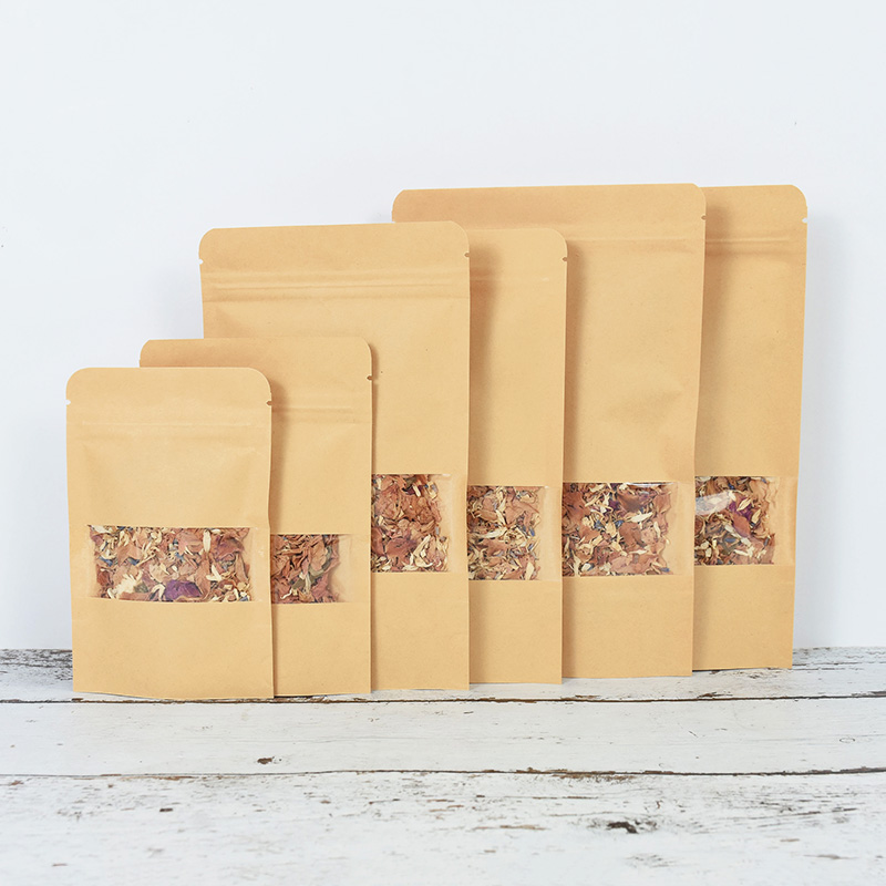 20/50pcs Kraft Paper Zip Lock  - đánh giá và giá Food Snacks Candy