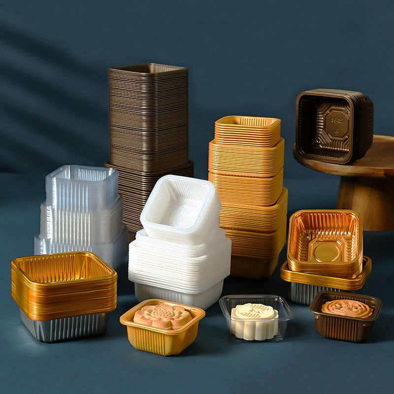 100pcs Mooncake Plastic Tray P - đánh giá và giá Food Or Snacks