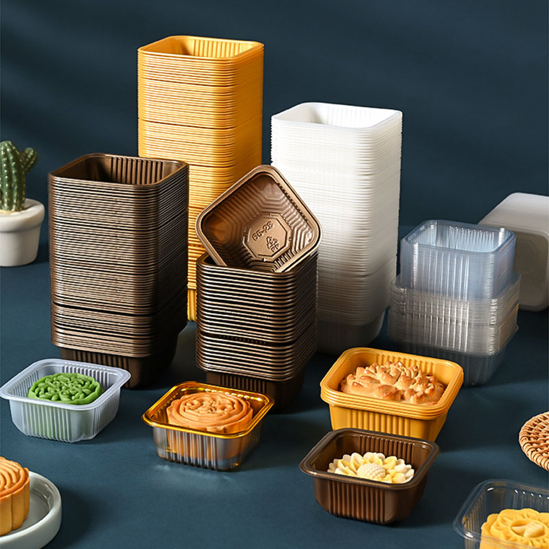 100pcs Mooncake Plastic Tray P - đánh giá và giá Food Or Snacks