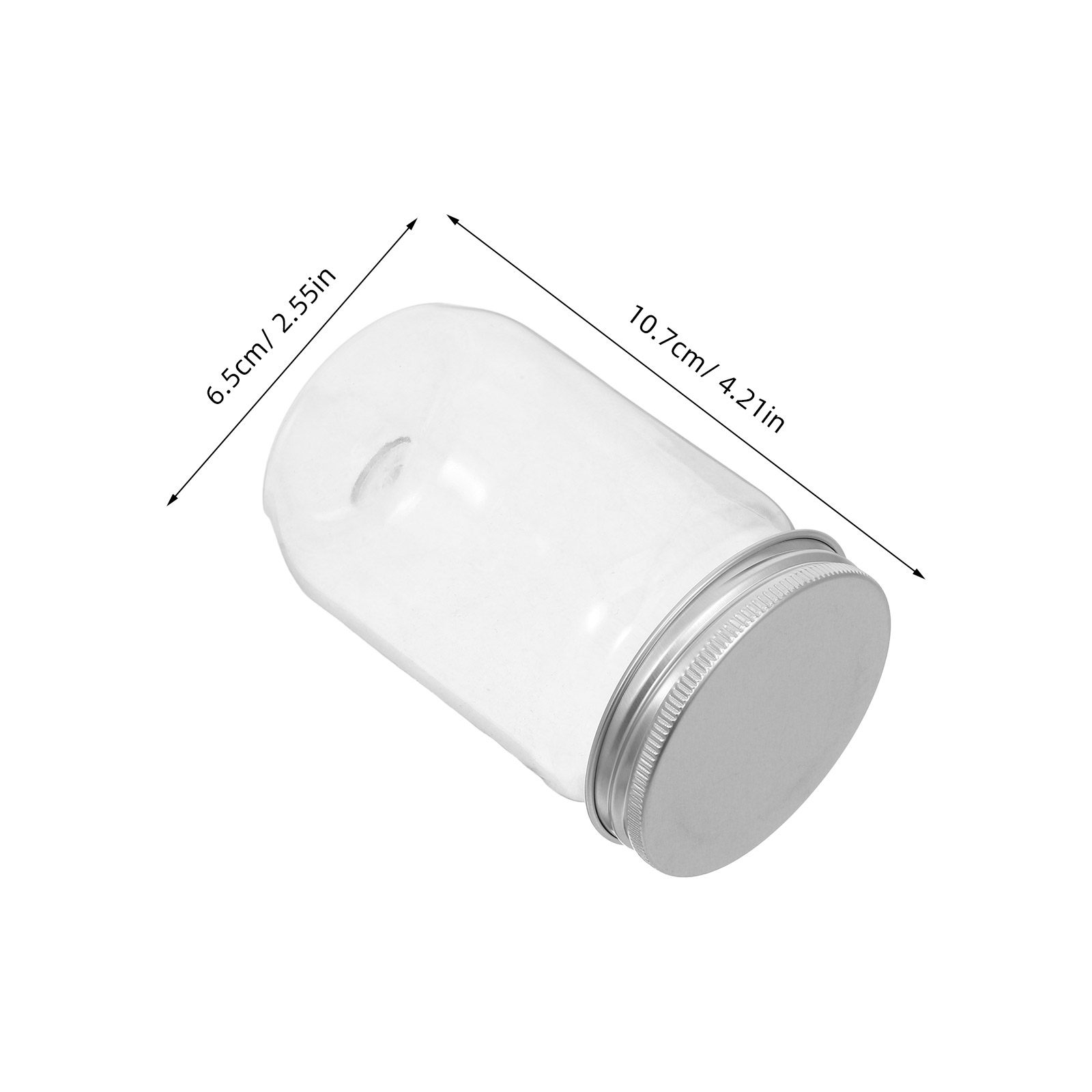 6Pcs Clear Plastic Mason Jars  - đánh giá và giá Food Snacks Candy