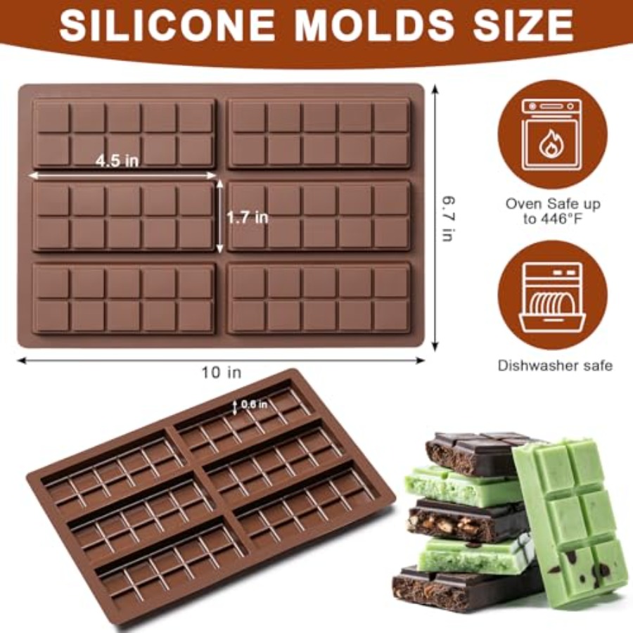 Chocolate Bar Mold Non-Stick C - đánh giá và giá Food Snacks Candy