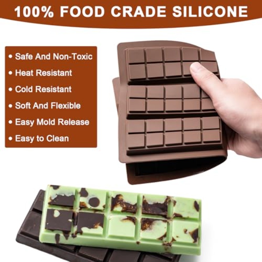 Chocolate Bar Mold Non-Stick C - đánh giá và giá Food Snacks Candy