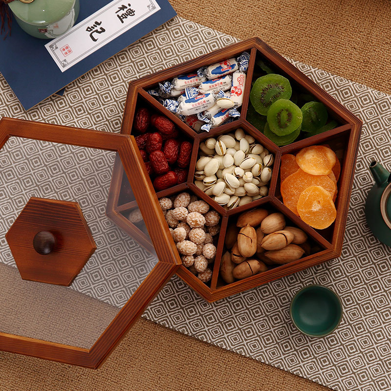 New Wood Candy Biscuit Storage - đánh giá và giá Food Snacks Candy